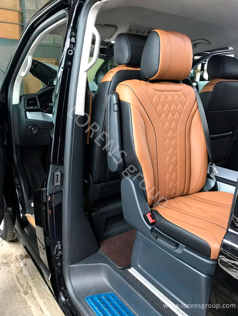 Выполнен проект по установке новых сидений от Mercedes-Maybach S-class (222) в volkswagen Multivan 2020г.